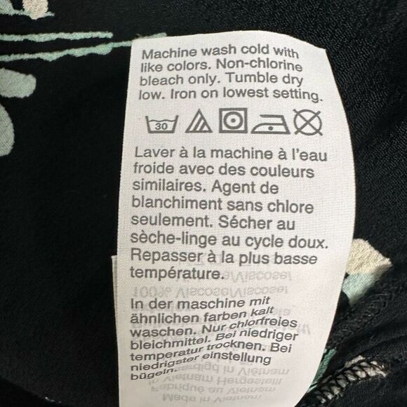 J. Crew Long-sleeve drapey popover shirt in floral print size Small - Picture 12 of 13